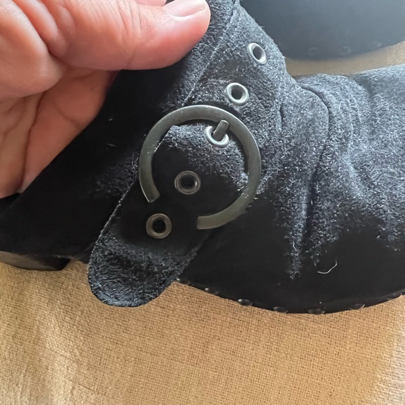 DANSKO NADINE CLOGS BLACK SUEDE SIZE 39 - Picture 10 of 12